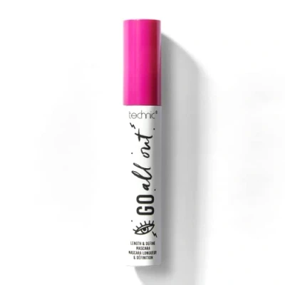 Image of Technic Go All Out Length &amp; Define Mascara Lengthening With a Flexible, Tapered Wand For Maximum Emphasis Definition. Vegan Formula In Deep Black Which Does Not Flake or Smudge. 13ml