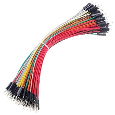 Image of Breadboard Jumper wires 20AWG, Bestlus Exclusives Male to 20 CM 10 Colors Pack of 120 Cables Square Head 0.1&#039;&#039; (Male Male, 20CM, 20CM / 8&#039;&#039;)