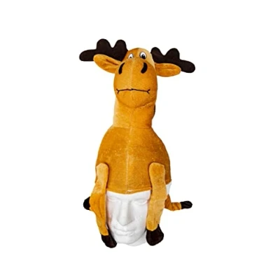 Image of Reindeer Cap Hat Novelty Plush Christmas Santa Costume Fancy Dress Party Xmas Office Fun Headwear Accessories
