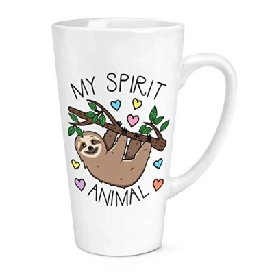 Image of My Spirit Animal Sloth 17oz Large Latte Mug Cup