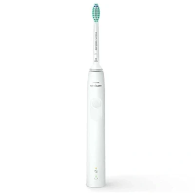 Image of Philips Sonicare HX3673/13 Electric Sonic Toothbrush 3100 Series with Integrated Pressure Sensor, SmarTimer and QuadPacer, White