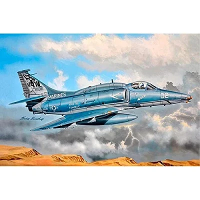 Image of Hobbyboss HBB87256 1:72 A 4M Sky Hawk Scale Model Kit, Molded Color