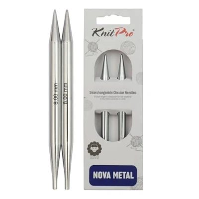 Image of KnitPro KP10408 8 mm Nova Interchangeable Normal Circular Needles, Silver