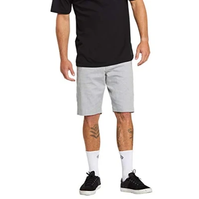 Image of Volcom Men&#039;s Frckn Mdn Strch Sht Shorts, Grey, 26 UK