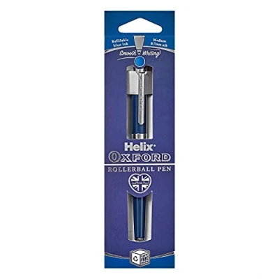Image of Helix Oxford Premium Rollerball Pen (Blue Ink) with Plastic Free Packaging