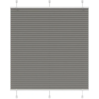 Image of vidaXL Pleated Blind Anthracite 120x100 cm Fabric Width 119.4 Polyester