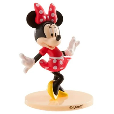 Image of Dekora 347174 PVC Minnie Mouse Figure Decoration, Cake Toppers, Multicolor, 9 Centimeters