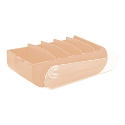 Image of Exacompta Ref. 5346123D 1 Learning box BUNNYBOX A7 dimensions 25x13.2x8.5 cm coral/crystal colour capacity up to 900 cards in format