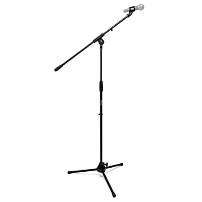 Image of TIGER MCA7 BK Professional Boom Microphone Stand with Free Clip Black