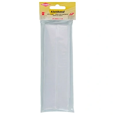 Image of Kleiber 25 mm Hook and Loop Self Adhesive Strip, White