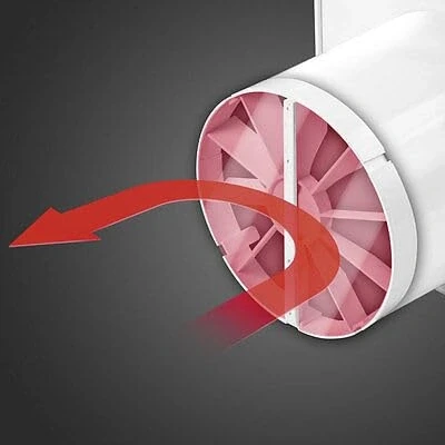 Image of Extractor Fan Non Return Valve Ducting Pipe Backdraft Shutter Wind ZZ (100mm / 4&quot;)