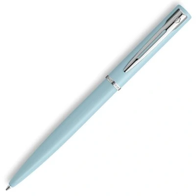 Image of Waterman Allure Ballpoint Pen Baby Blue Pastel Lacquer Medium Point Ink With Gift Box