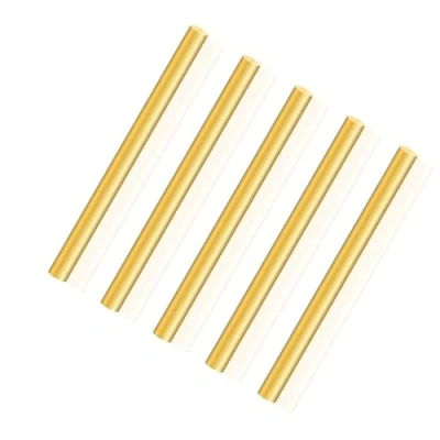 Image of LAVMHAB Round Brass Rod 6mm x 100mm, Solid Shaft Rods Bars for DIY Craft (5 Pcs)