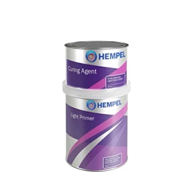Image of Hempel Epoxy Primer Undercoat Light Stone Grey 750ml Boat Paint