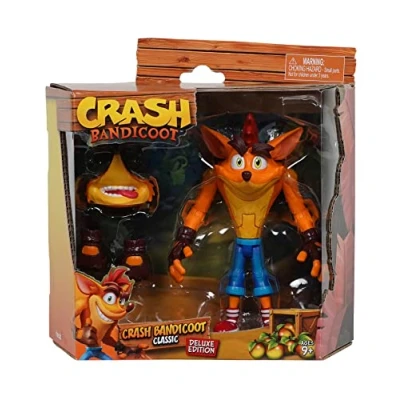 Image of Bandai Deluxe Edition Crash Bandicoot Action Figure 16.5cm Toy With 16 Points Of Articulation And Accessories Collectable Figures For A Merchandise Collection