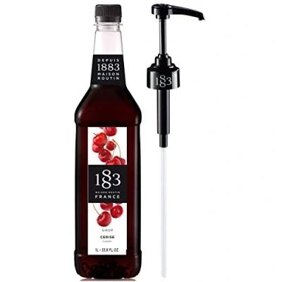 Image of Routin 1883 Premium Cherry Syrup (Plastic Bottle) 1L + Pump