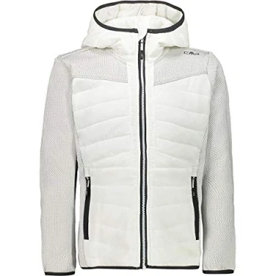 Image of CMP Knit Tech Children&#039;s Jacket with Fixed Hood, B.Co Gesso, 104