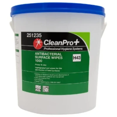 Image of CleanPro+ Antibacterial Surface Wipes 1000 x 1