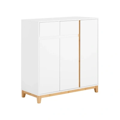 Image of Hallway Shoe Cabinet Living Room Storage Sideboard, FSR190 WN Sobuy