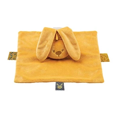 Image of Nattou 877404 Rabbit Comforter, Companion from Birth, 28 x cm, Lapidou, Ochre, Yellow