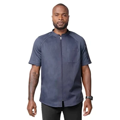 Image of Chef Works Men&#039;s Arcadia Coat, Grey, XL