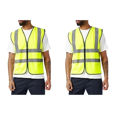 Image of Supertouch 32344 Zipped Hi Vis Vest, X Large, Yellow