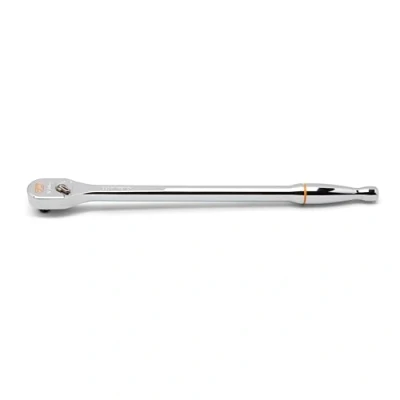 Image of GEARWRENCH 1/4&quot; Drive 120XP Full Polish Chrome Extra Long Handle Teardrop Ratchet 81034XP