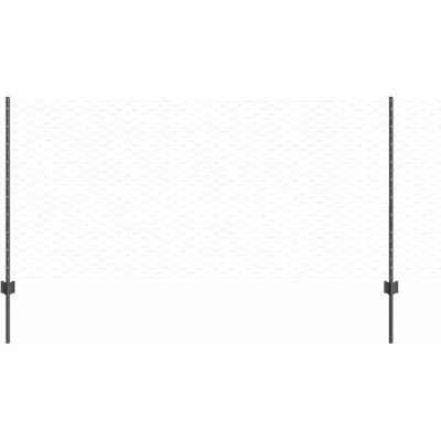 Image of vidaXL Fence Posts 22 pcs U Channel Grey 100 cm Steel
