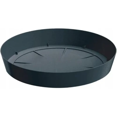 Image of B2C Round Plastic Water Plant Pot Saucer Trays Terracotta Anthracite Weather Resistant12 sizes 8 51cm (Anthracite, 16cm ⌀)