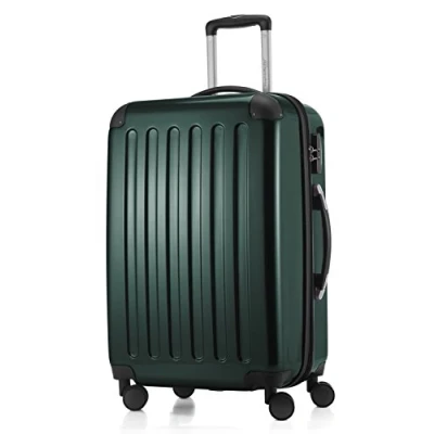 Image of HAUPTSTADTKOFFER Alex Luggage Suitcase Hardside Spinner Trolley 4 Wheel Expandable, 65cm, dark green