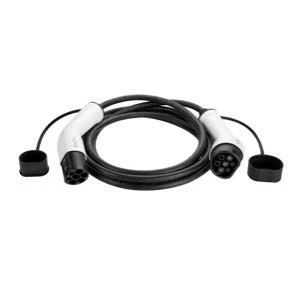 Image of EV Extras Type 2 3 metre Charging Cable 32 amp (7.4kW) Black