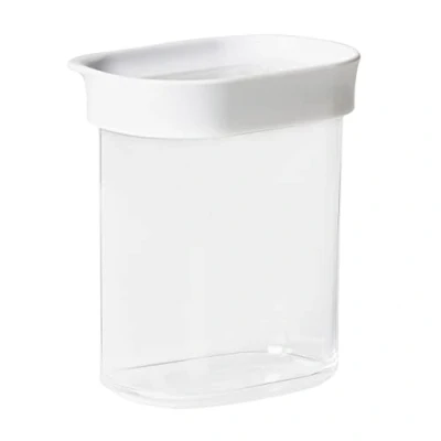 Image of Emsa N11415 Optima Dry Storage Container 0.38 Litres Rectangular Portrait Format 100% Safe, Hygienic, Safe and Space Efficient Fresh Seal BPA Free Transparent Design