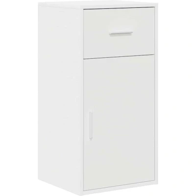 Image of vidaXL White Storage Cabinet MDF Compact