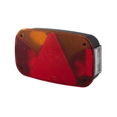 Image of E95447 Combination Rearlight HELLA 2VB 998 232 011 Left red/yellow black with bulbs, for trailer