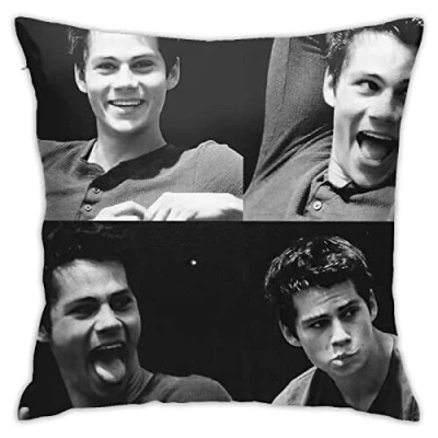 Image of Dylan Obrien Pillow Covers Double Sided Printing Cases Dorm Decor for Living Room Bedroom 45cmx45cm