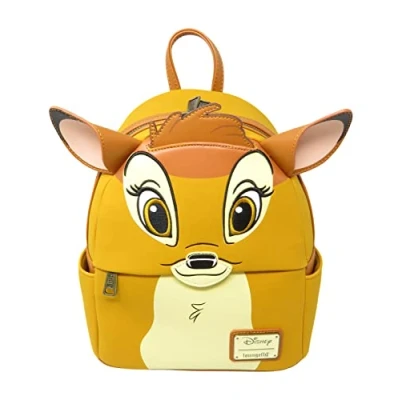 Image of Loungefly Disney Bambi Cosplay Womens Double Strap Shoulder Bag Purse, Brown, M