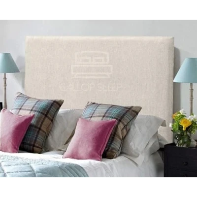Image of Gallop Sleep Plain Chenille Divan Bed Headboard Super Padded Sturdy Supplied with Struts (Cream, Single 3 FEET, Height 24 INCHES)