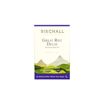 Image of Birchall Great Rift Decaf Blend Tea Bags a Perfectly Balanced and Soothing Infusion for Calm Moment, 6 Boxes of 20 Enveloped Plant Based Prism