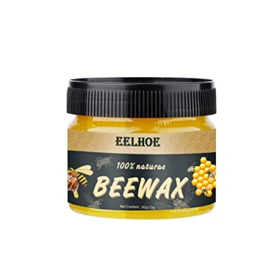 Image of vincente Natural Beeswax Furniture Polish Wood Bees Wax Polish,Solid Polishing for Floor Tables Chairs Cabinets