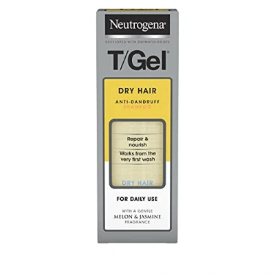Image of Neutrogena T/Gel Anti Dandruff Shampoo for Dry Hair (1x 150ml), Daily with Salicylic Acid, Cleansing to Help Repair Damaged and Fight from First Wash