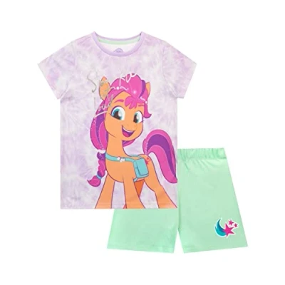 Image of My Little Pony Girls Short Pyjamas Sunny Starscout Multicoloured 10 11 Years