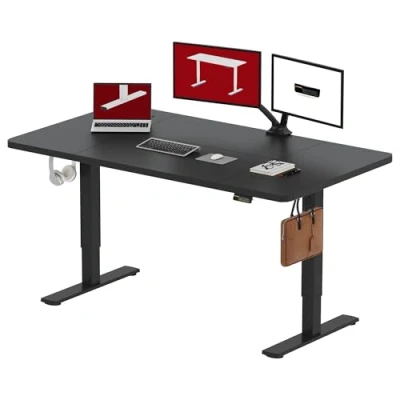Image of SANODESK FQ1 160x60cm Electric Standing Desk Height Adjustable Sit Stand Home Office with Memory Smart Pannel Splice Board