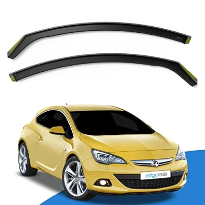 Image of EdgeVisors Wind Deflectors Set Fits: Vauxhall Astra J GTC MK6 2010 2015 3 Door Hatchback 2pc