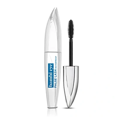 Image of L&#039;Oreal Paris Mascara, Bambi Eye False Lash Water proof Black for Lasting Curl and Definition, 6.7 ml