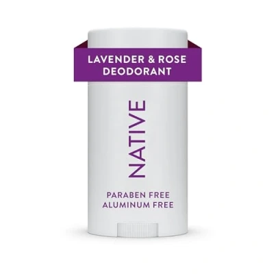 Image of Native Deodorant Natural Vegan, Gluten Free, Cruelty Free of Aluminum, Parabens &amp; Sulfates Born in the USA Lavender Rose