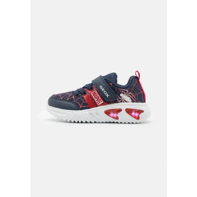 Image of Geox J Assister Boy D Sneaker, Navy Dk Red, 5 UK