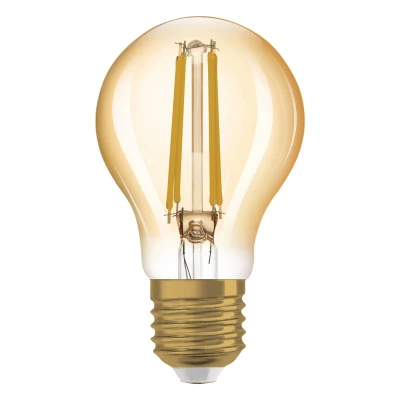 Image of OSRAM LED lamp, Base: E27, Warm White, 2400 K, 6.50 W, Replacement for 55 W Incandescent Bulb, Vintage 1906© [Energy Efficiency Class A+]