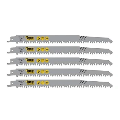 Image of 5 x SabreCut SCRS1531L_5 240mm TPI S1531L Very Fast Wood Cutting Reciprocating Sabre Saw Blades Compatible with Bosch Dewalt Makita and Many Others