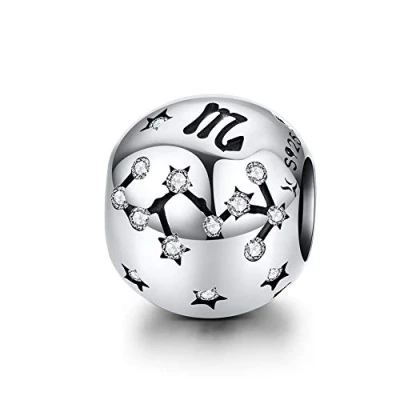 Image of 925 Sterling Silver Constellation Charm Scorpio Birthday Anniversary Faith Letter Family DIY Christmas for Pandora Bracelet (Scorpio(10.24 11.22))