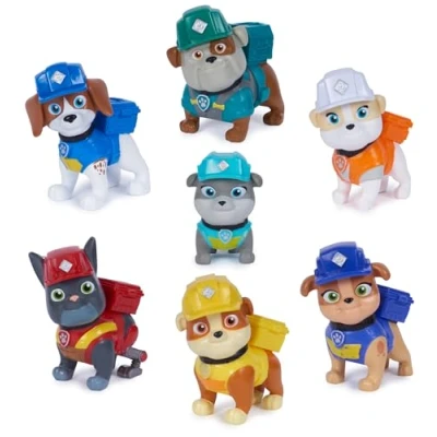 Image of Rubble and Crew, Toy Figures Gift Pack, with 7 Collectible Action Figures, Kids’ Toys for Boys Girls Aged 3+